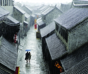 新沂旅游一山一湖一古镇-窑湾古镇雨巷
